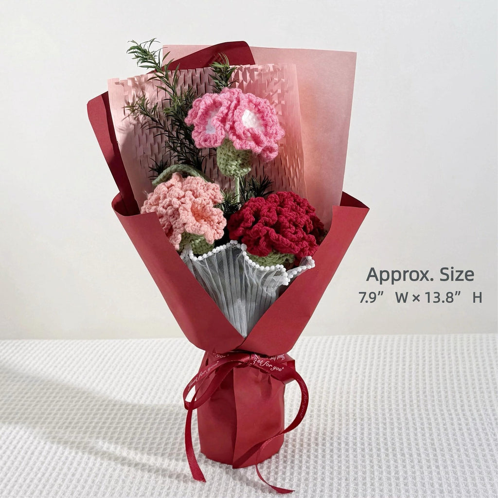 Crochet Yarn Rose Bouquet – view 4