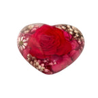 Real Red Rose Heart Paperweight – view 4