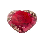 Real Red Rose Heart Paperweight – view 5