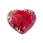 Real Red Rose Heart Paperweight – view 6