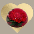 Real Rose Resin Paperweight – 2.5 × 1.3 in