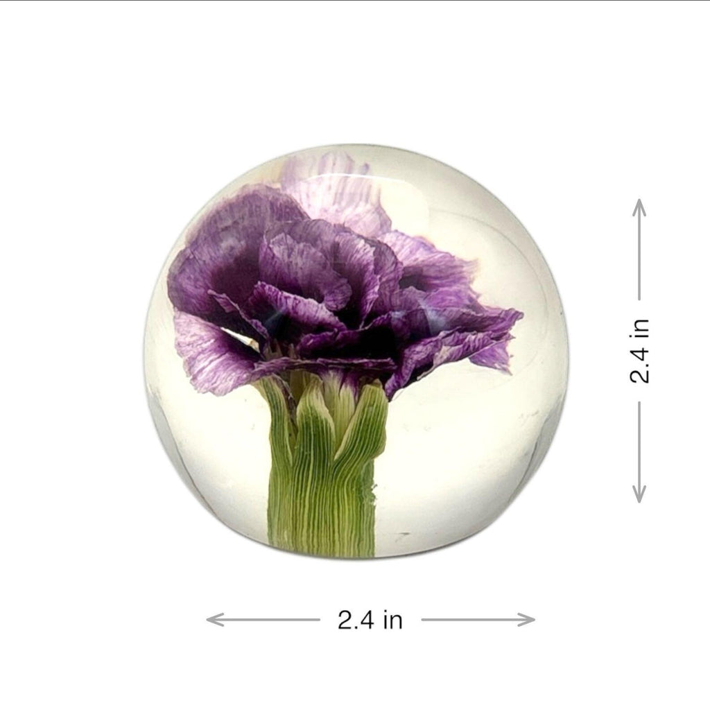 Carnation Resin Globe – 2.4 in