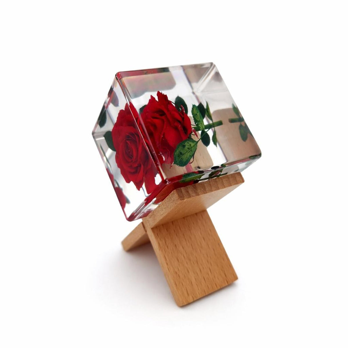 Real Rose Resin Desk Decoration – 2 in – view 2