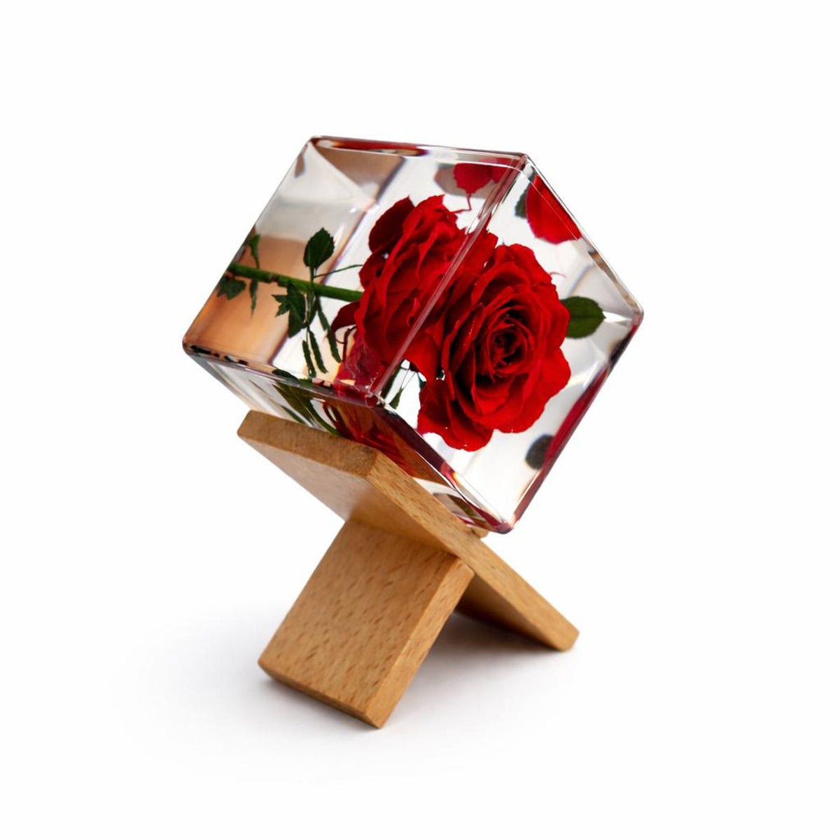 Real Rose Resin Desk Decoration – 2 in – view 3