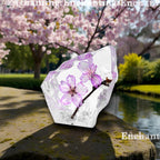 Real Cherry Blossom Resin Display – 3 × 3 × 1 in