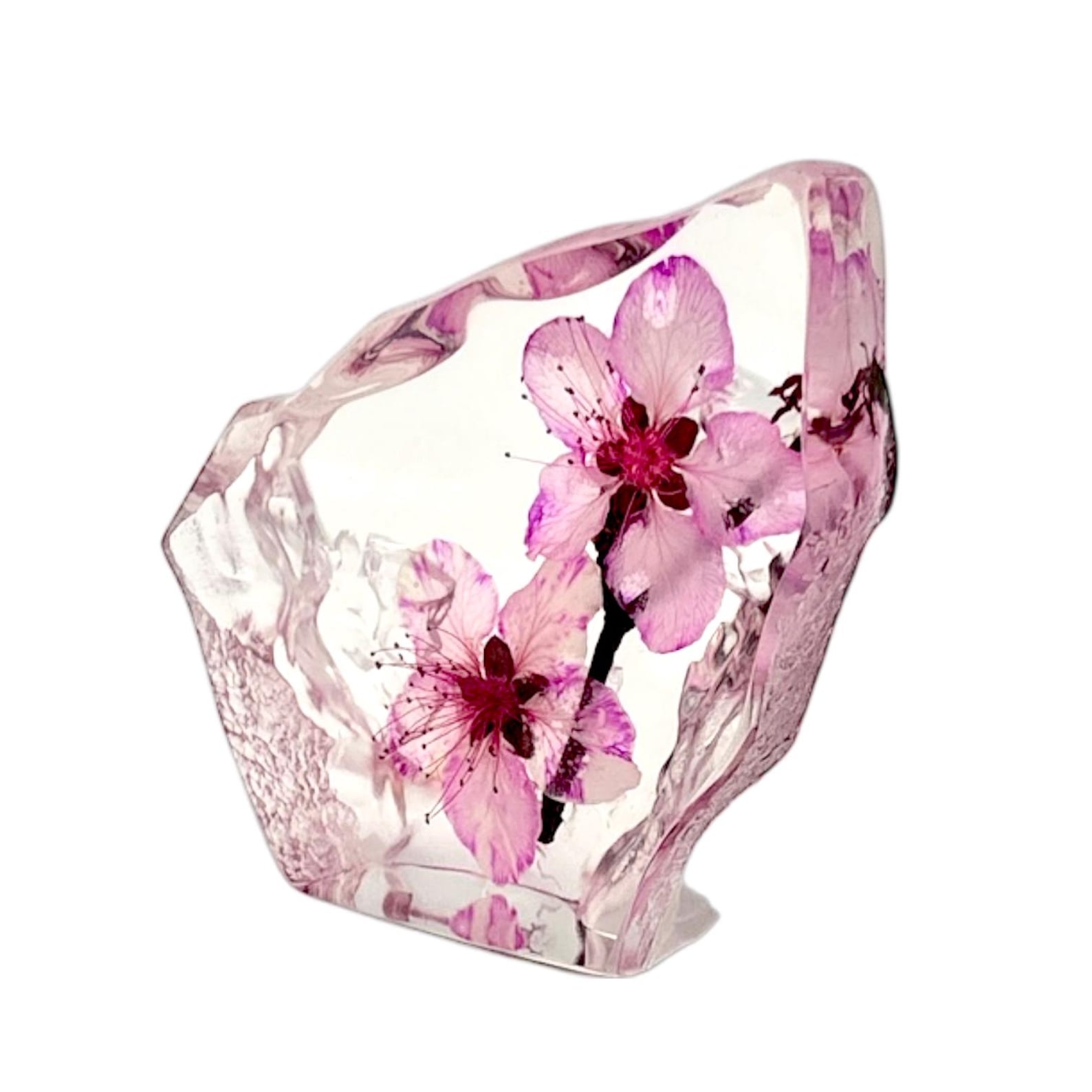 Real Peach Blossom Resin Display – 3 × 3 × 1 in – view 5