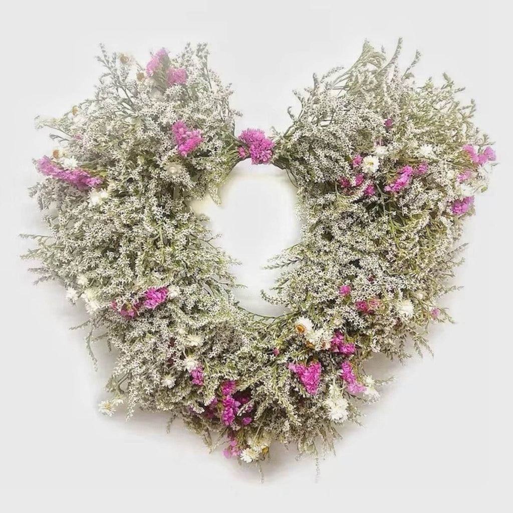 Dried Flower Heart Wreath “Loving Heart” – 20 in