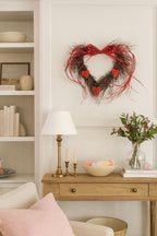 Twig Heart Wreath “Wild Heart” – 20 in – view 2