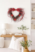 Twig Heart Wreath “Wild Heart” – 20 in – view 3