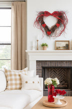 Twig Heart Wreath “Wild Heart” – 20 in – view 4