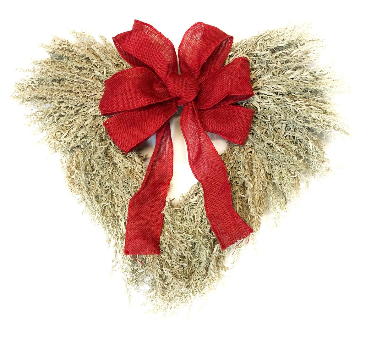 Dried Flower Heart Wreath “Artemisia” – 19–20 in