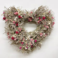 Dried Flower Heart Wreath “I Love You” – 19–20 in