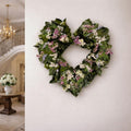Dried Flower Heart Wreath “Basil” – 20 in