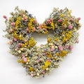 Dried Flower Heart Wreath “Embroidery” – 19–20 in