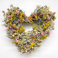 Dried Flower Heart Wreath “Embroidery” – 20 in