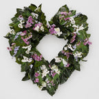 Dried Flower Heart Wreath “Basil” – 20 in