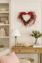 Twig Heart Wreath “Wild Heart” – 20 in – view 3