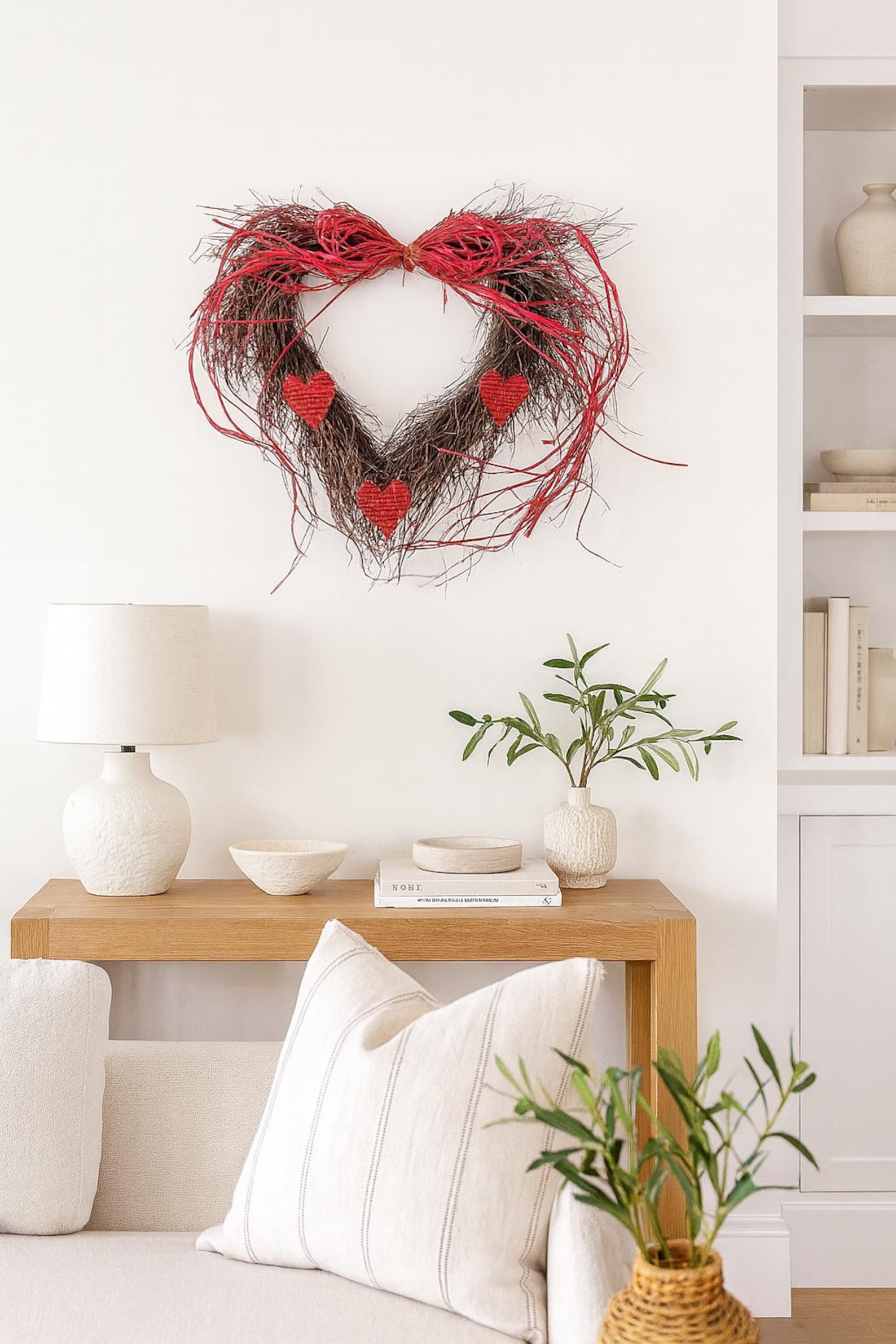 Twig Heart Wreath “Wild Heart” – 20 in – view 4