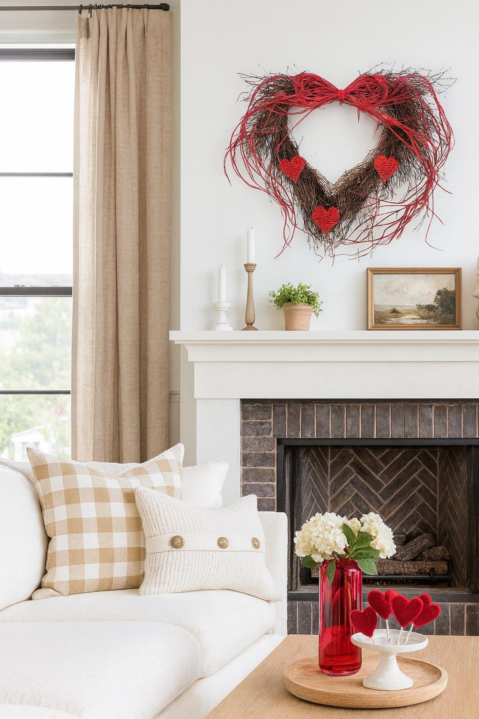 Twig Heart Wreath “Wild Heart” – 20 in – view 5