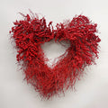 Dried Flower Heart Wreath “Red Berry” – 20 in