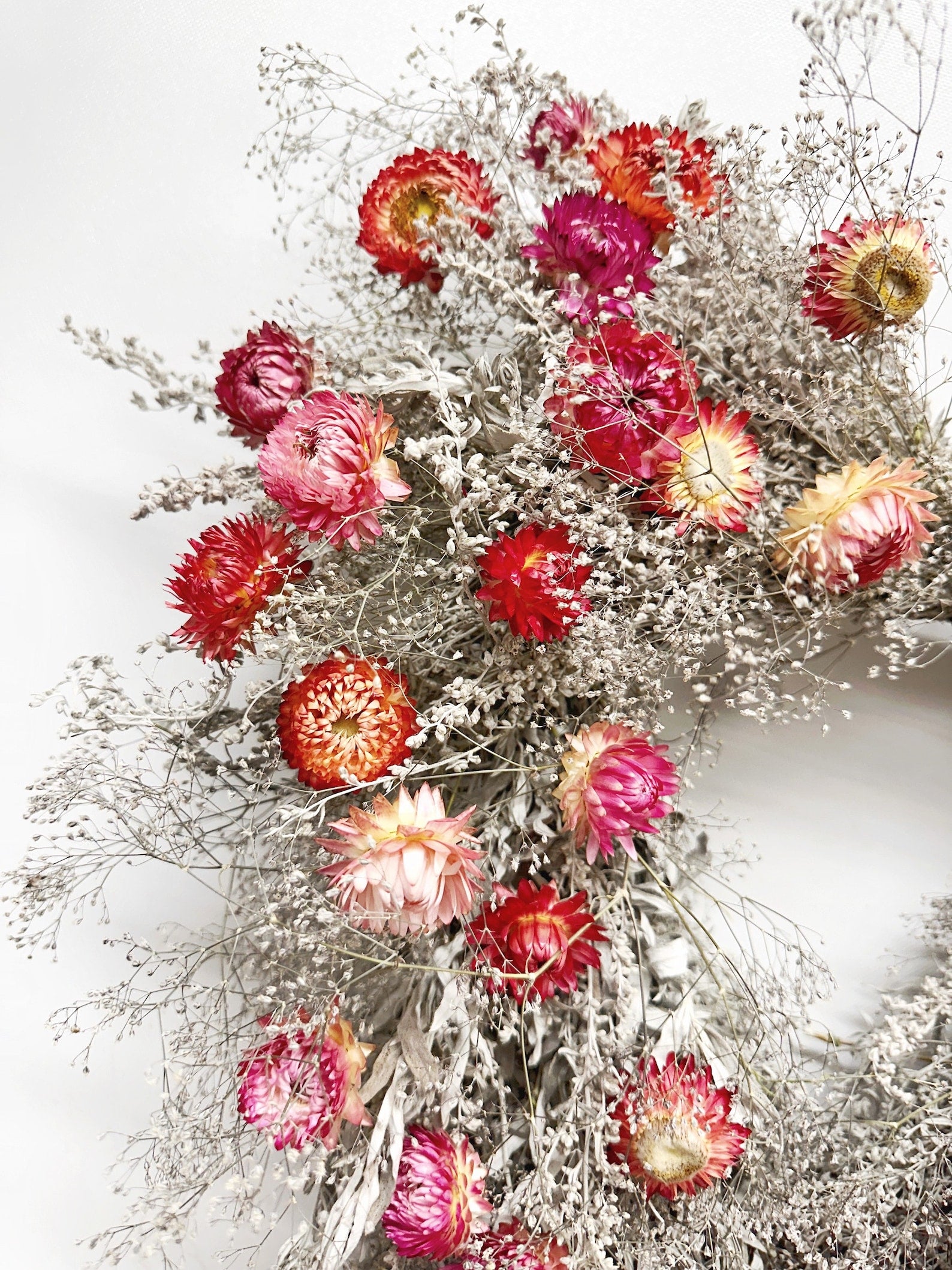 Dried Flower Heart Wreath “Romeo” – 20 in – view 2