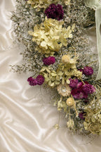 Dried Flower Heart Wreath “Plum & Hydrangea” – 20 in – view 5